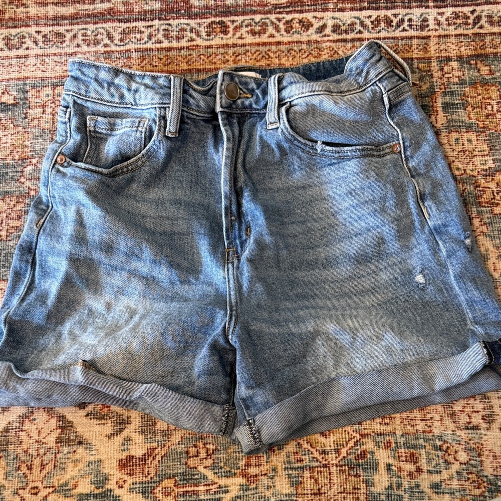 Classic Denim Blue Jean Shorts